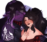 two character, half body, $130